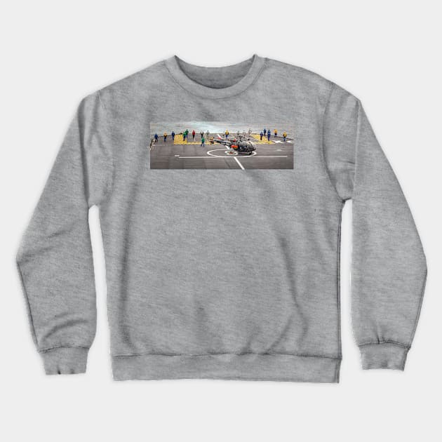 Helicopter Flight Operations Crewneck Sweatshirt by mcdonojj